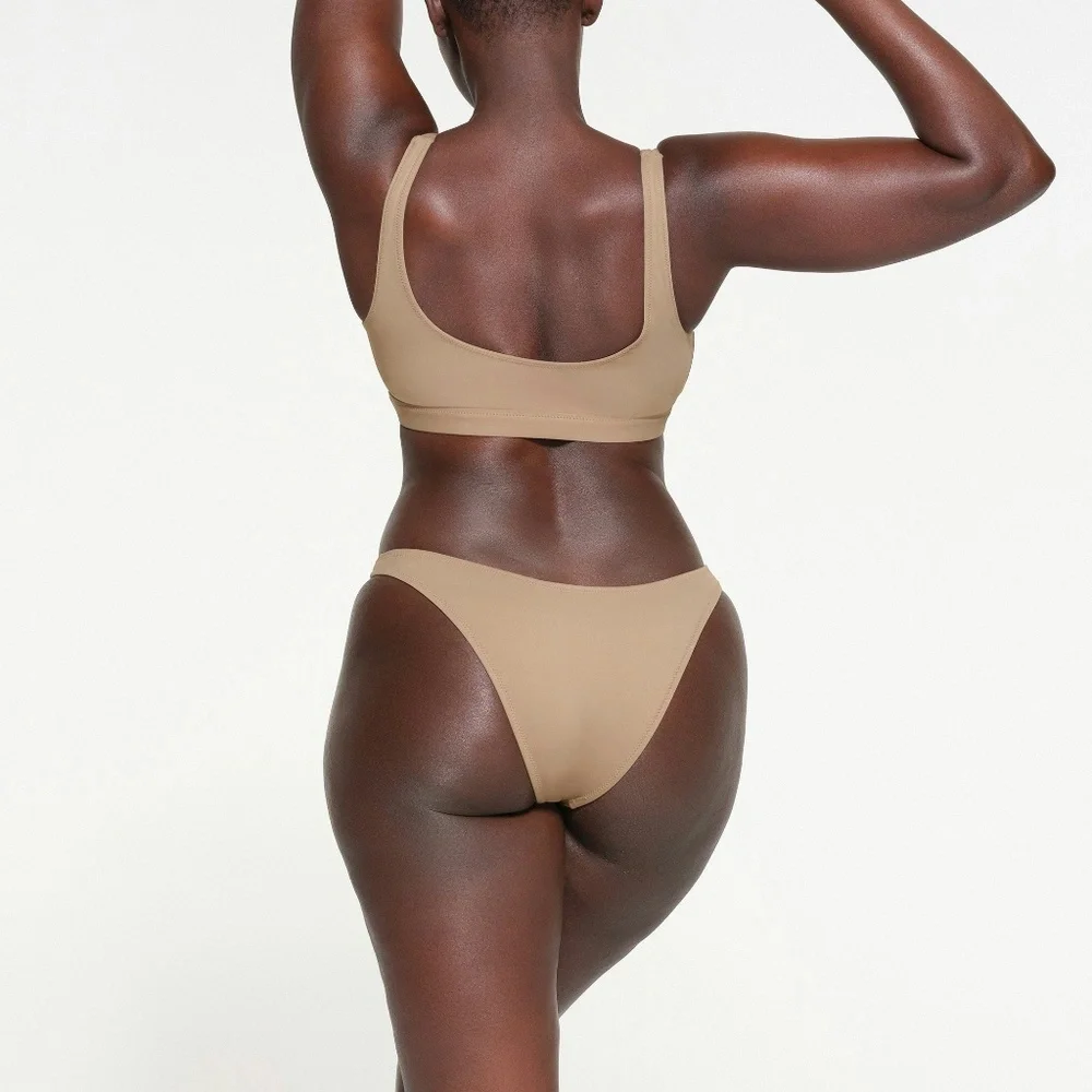 SKMS set SWIM BANDEAU BIKINI TOP and  CHEEKY TANGA  BOTTOM in SET - Picture 2 of 10